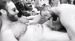 JohnBear Being fucked at a Pool Party