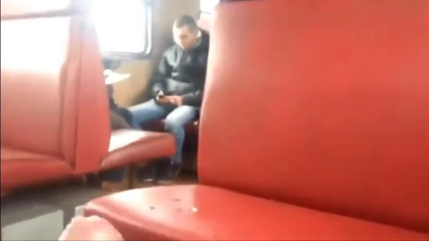 Cum On A Train